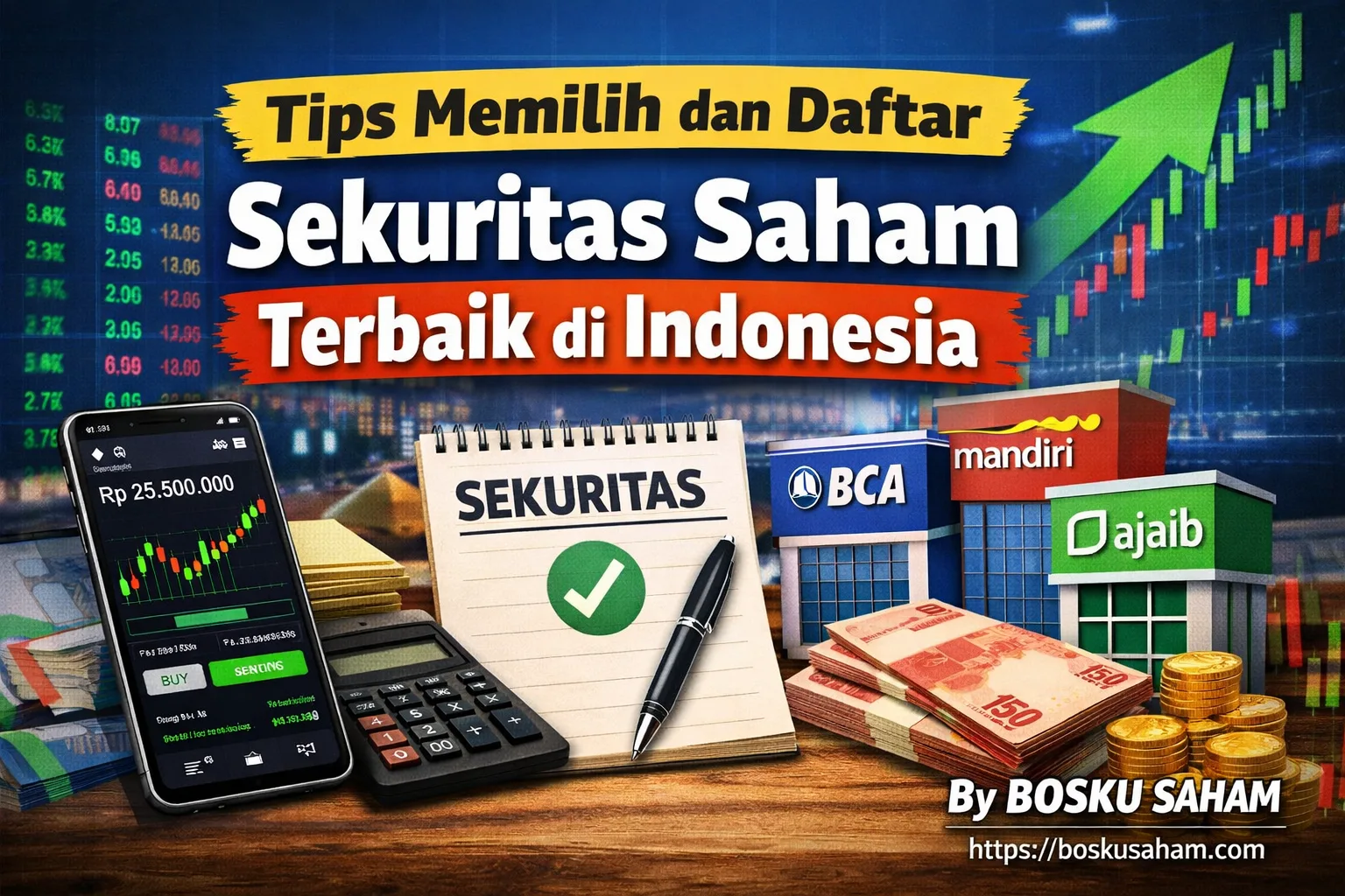 Memilih dan Daftar Sekuritas Saham Terbaik di Indonesia